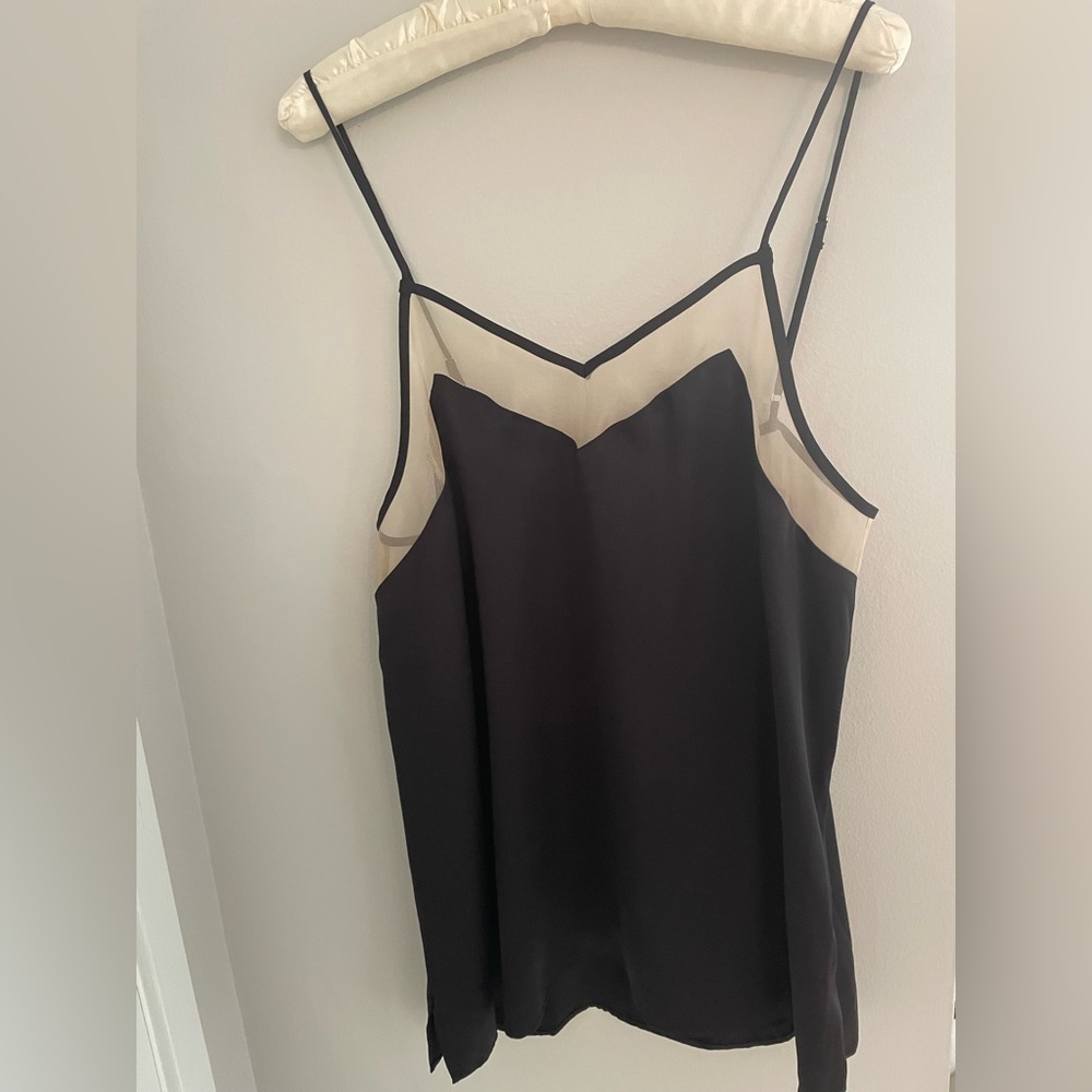 SIlk NYC Black Cami M NWT